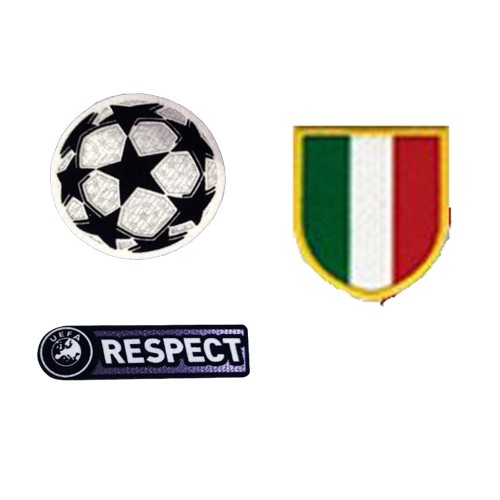 09/10 Retro UCL & Respect & Scudetto Italia Badge Patch