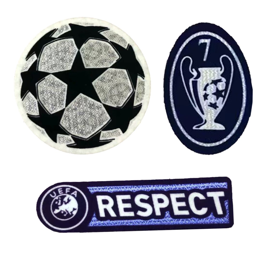 09/10 Retro UCL & Retro Honor 7 Cups Badges & Retro Respect Patch