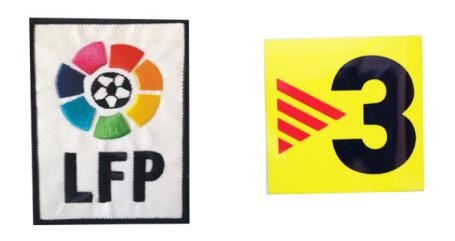 1993-2016 Retro Spanish La Liga Badge & TV3 Badge Patch
