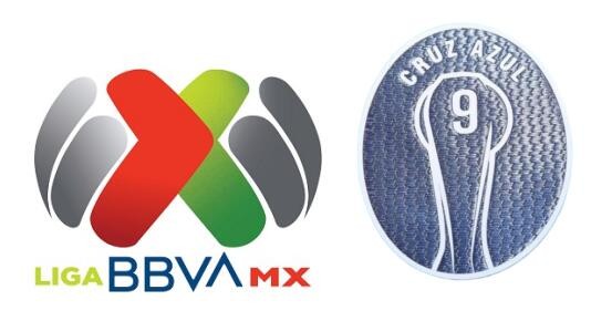 24/25 Liga BBVA MX Badge & 9 Championships(Cruz Azul) Patch