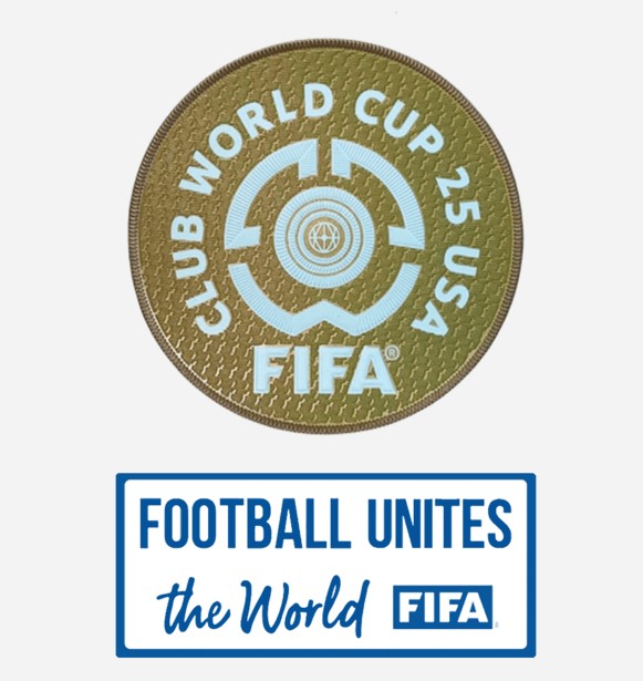 Club World Cup 25 USA Badge & FOOTBALL UNITES the world (White) Badge Patch