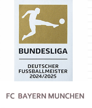 German Bundesliga 2024/25 Champions Badge & FC BAYERN MUNCHEN Patch
