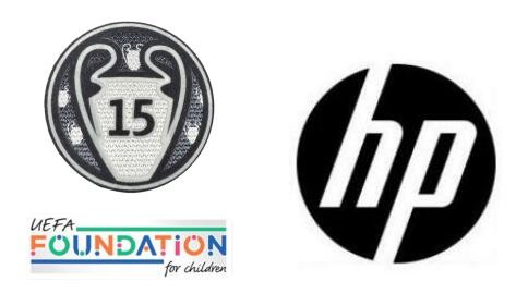 UCL Champion 15 & UEFA Foundation & HP Sponsor (Home） Patch
