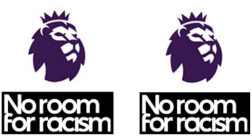 25/26 Premier League Badge & No Room For Racism *2