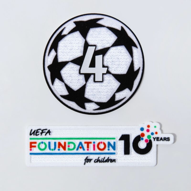 25/26 UCL 4 & UEFA Foundation 10 Years Badge