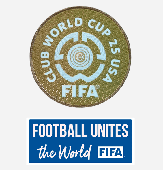 Club World Cup 25 USA Badge & FOOTBALL UNITES the world (Blue) Badge