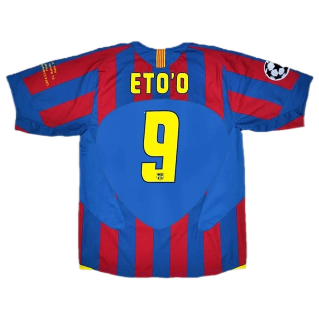 ETO’O #9 Retro Barcelona UCL Final Home Jersey 2005/06 - Cancha Kits