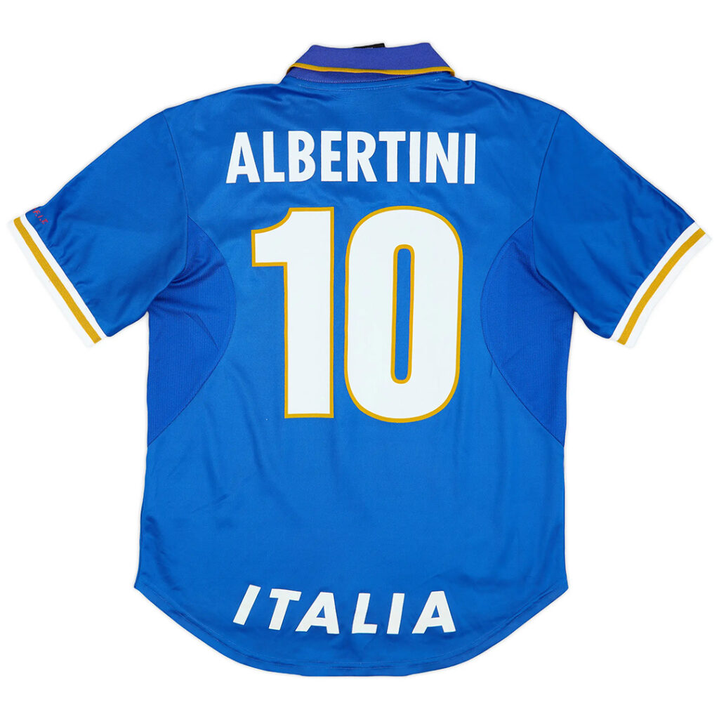 Albertini #10 Retro Italy Home Jersey Euro Cup 1996 - Cancha Kits