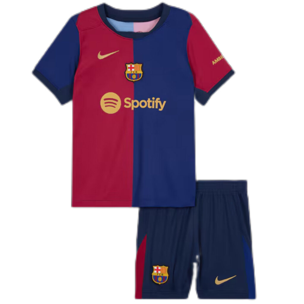 Kids Barcelona Home Jersey Kit - Cancha Kits