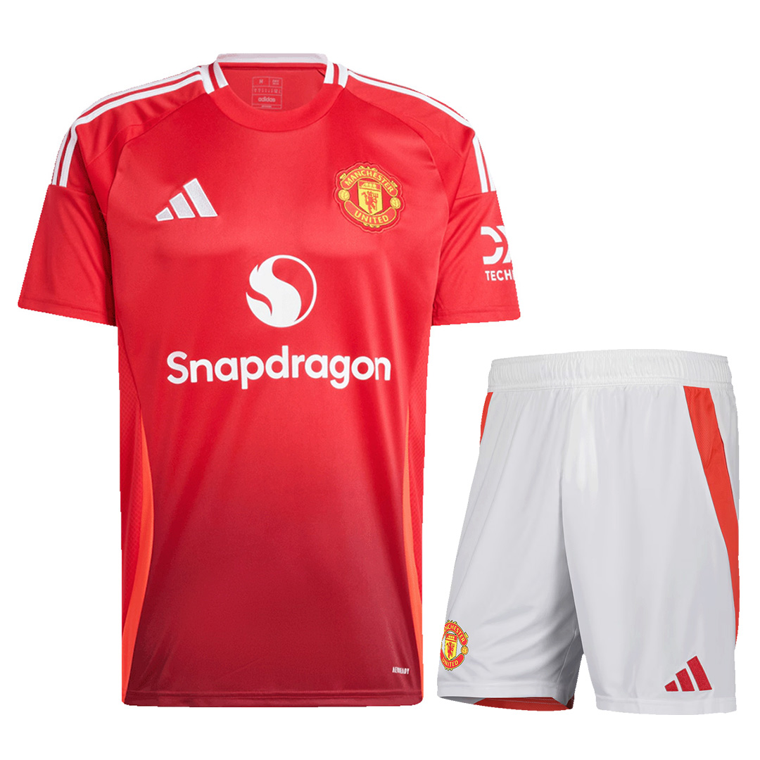 Manchester United Home Kit — Manchester United Jersey Kit 2024/25
