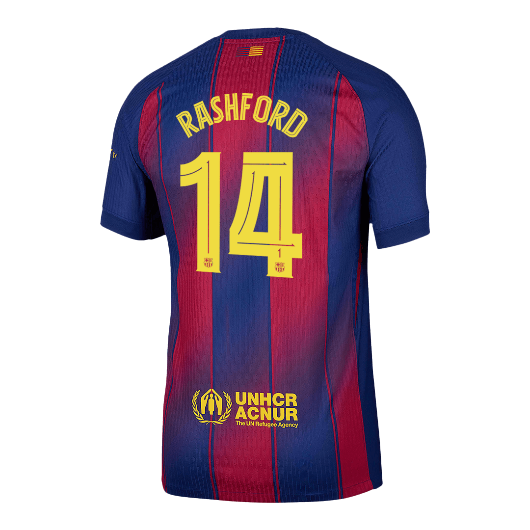 RASHFORD #14 Barcelona Home Match Jersey Player Version 2025/26 - UCL — Barcelona Player Version Player Jersey 2025/26