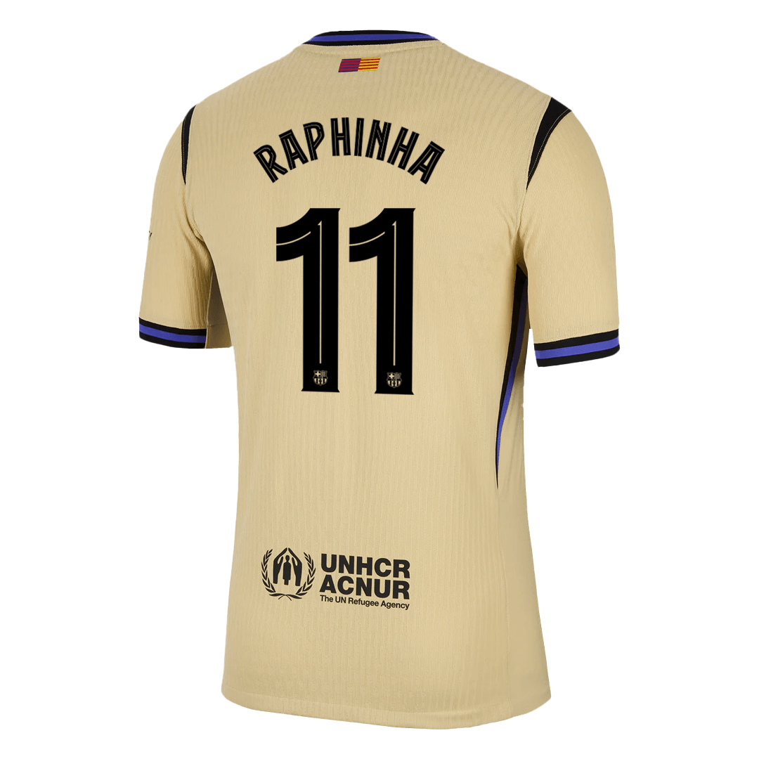 RAPHINHA #11 Barcelona Away Match Jersey Player Version 2025/26 - UCL — Barcelona Player Version Player Jersey 2025/26