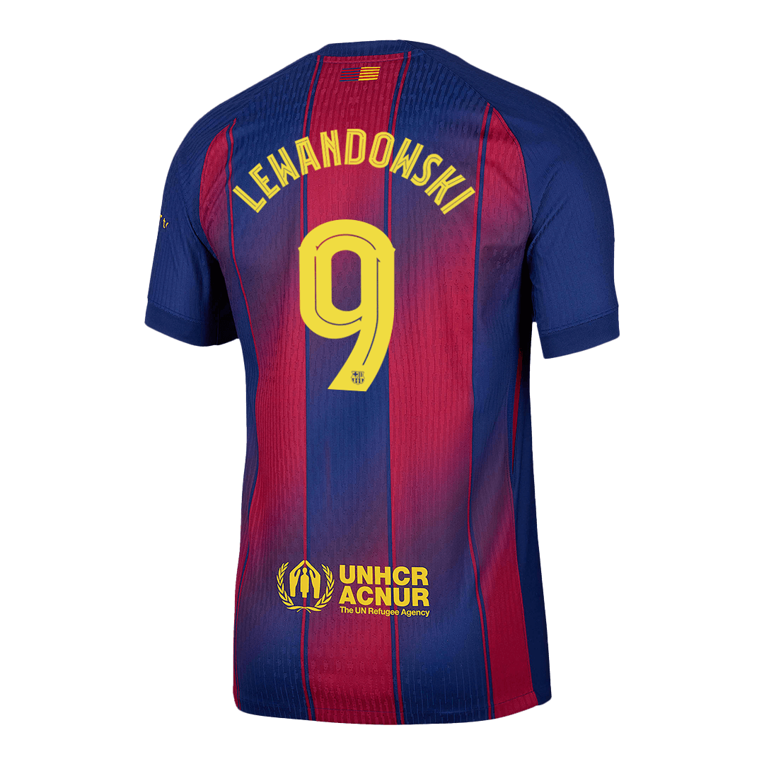 LEWANDOWSKI #9 Barcelona Home Match Jersey Player Version 2025/26 - UCL — Barcelona Player Version Player Jersey 2025/26