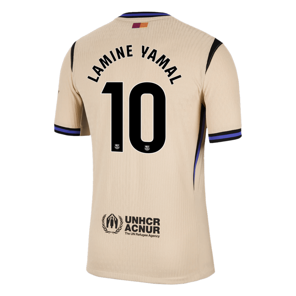 LAMINE YAMAL #10 Barcelona Away Match Jersey Player Version 2025/26 - Cancha Kits