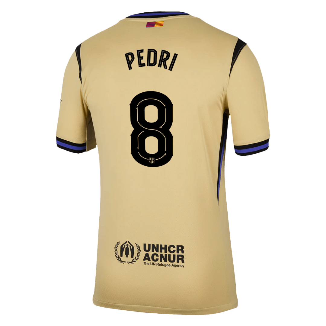 PEDRI #8 Barcelona Away Jersey 2025/26 - UCL — Barcelona Fan Version Player Jersey 2025/26
