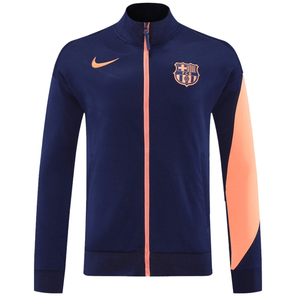 Barcelona Anthem Jacket Navy&Orange 2025/26 - Cancha Kits