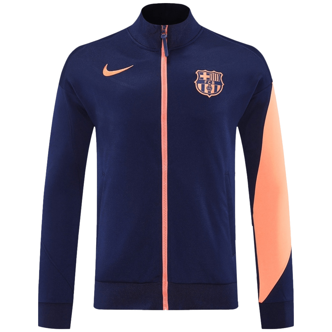 Barcelona Anthem Jacket Navy&Orange 2025/26 — Barcelona Jacket 2025/26