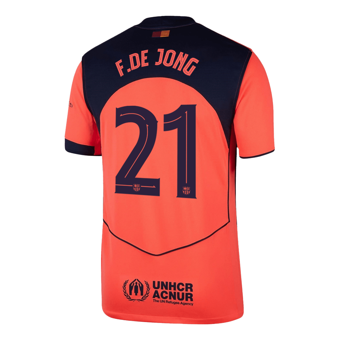 F.DE JONG #21 Barcelona Third Jersey 2025/26 — Barcelona Fan Version Player Jersey 2025/26
