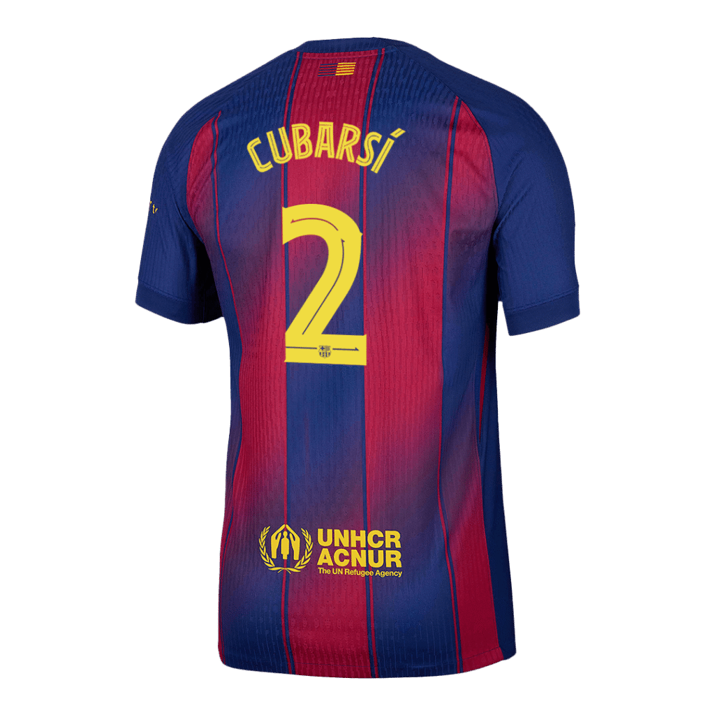 CUBARSÍ #2 Barcelona Home Jersey 2025/26 – UCL - Cancha Kits
