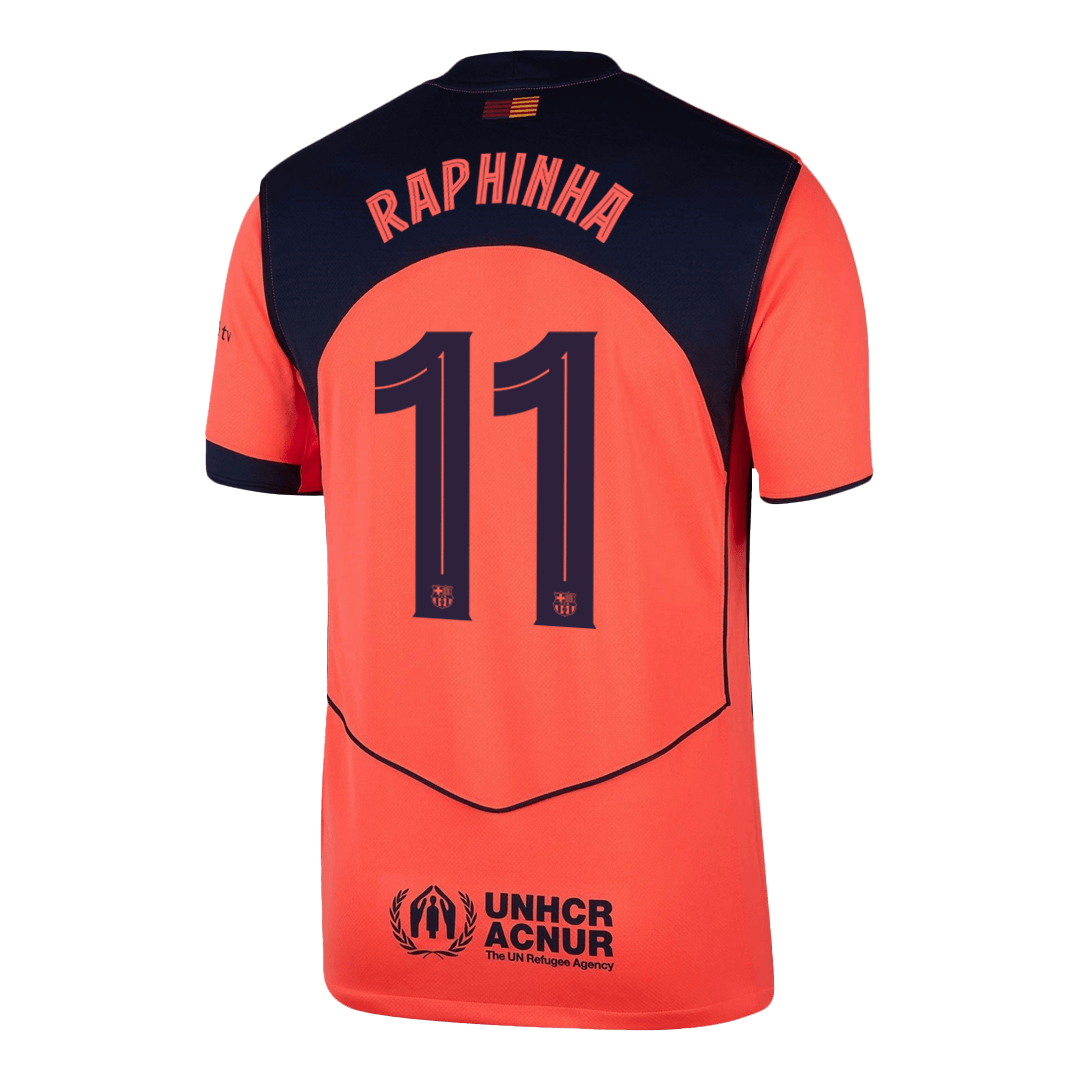 RAPHINHA #11 Barcelona Third Jersey 2025/26 — Barcelona Fan Version Player Jersey 2025/26
