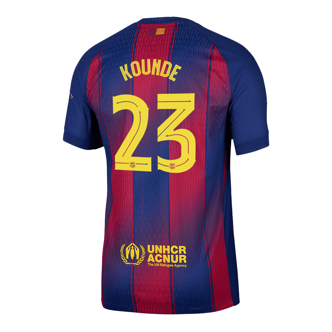 KOUNDE #23 Barcelona Home Match Jersey Player Version 2025/26 - UCL — Barcelona Player Version Player Jersey 2025/26