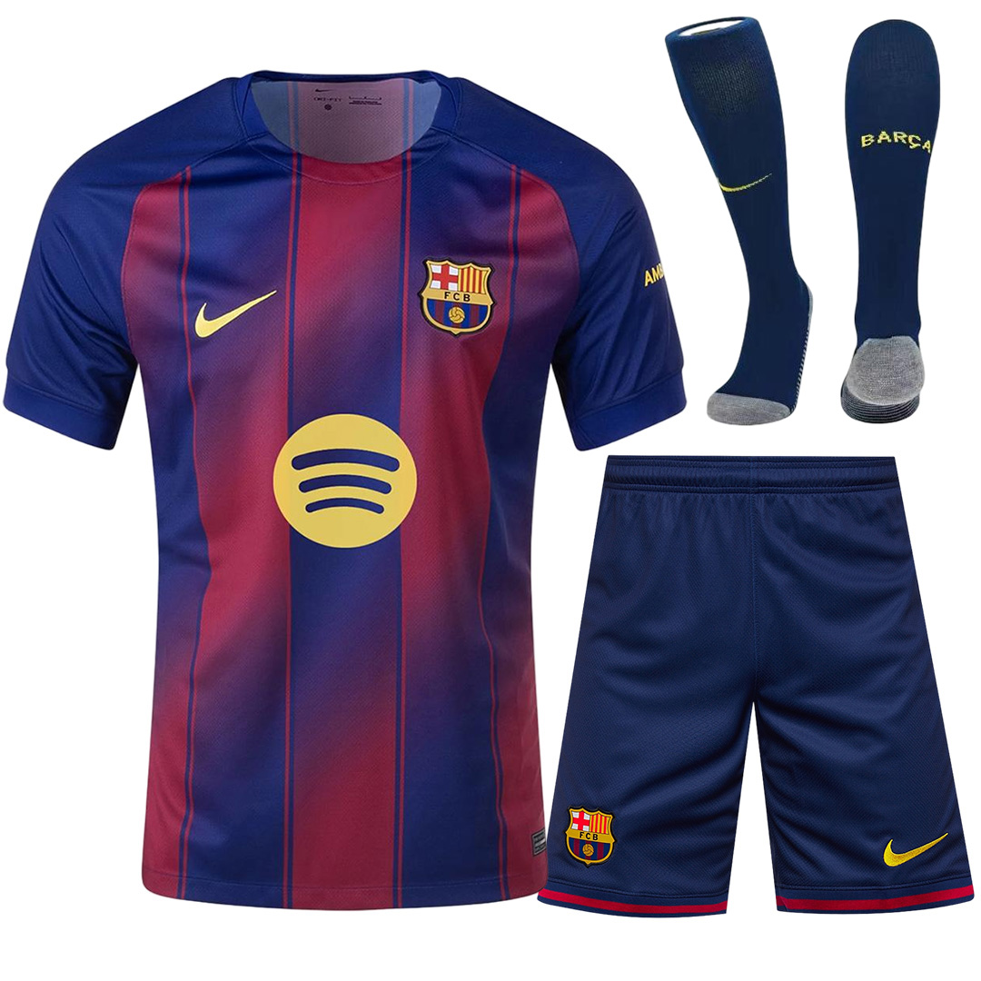 Barcelona Home Jersey Full Kit 2025/26 — Barcelona Full Kit 2025/26