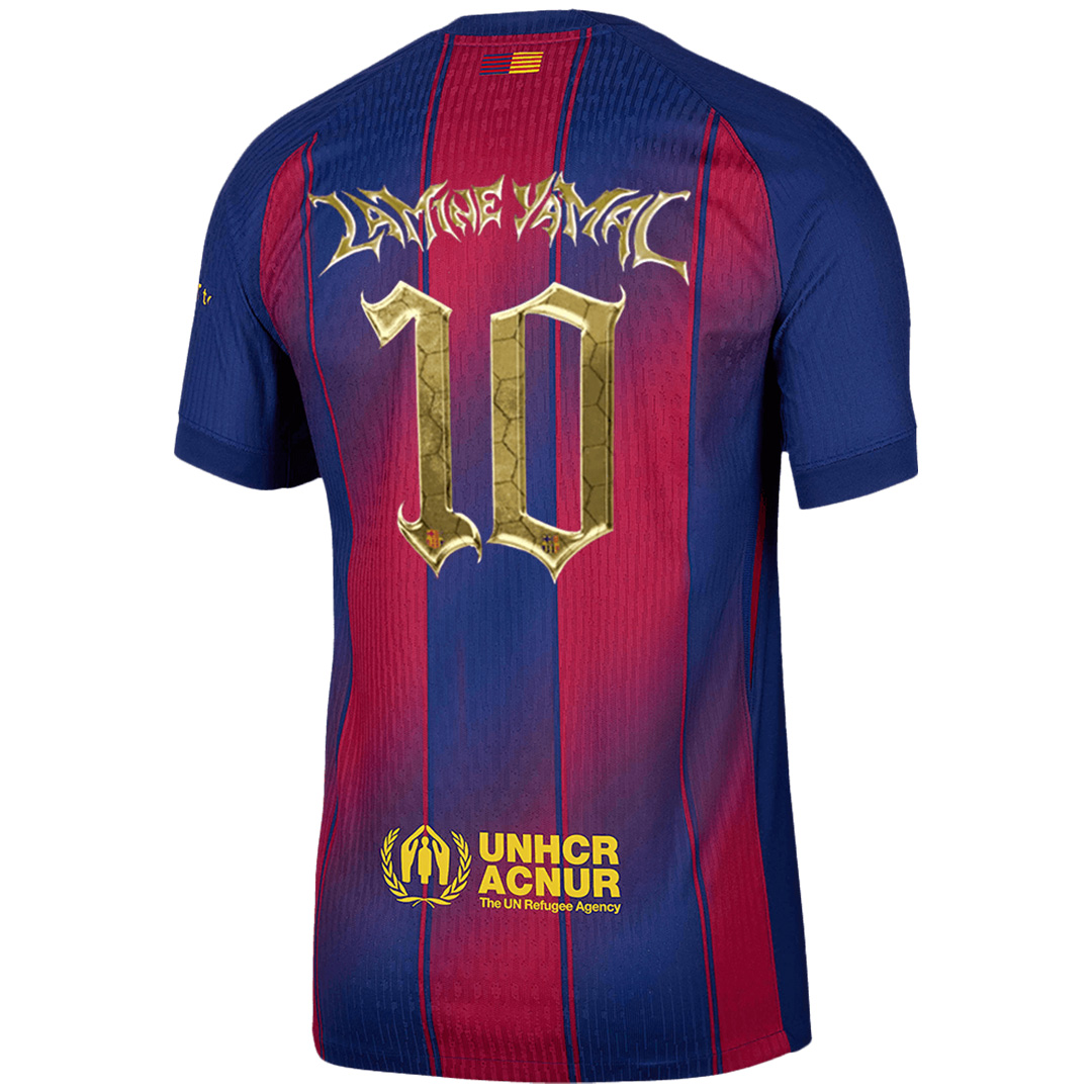 LAMINE YAMAL #10 Barcelona Home Match Jersey Player Version 2025/26 - Kopa Trophy Edition — Barcelona Player Version Player Jersey 2025/26