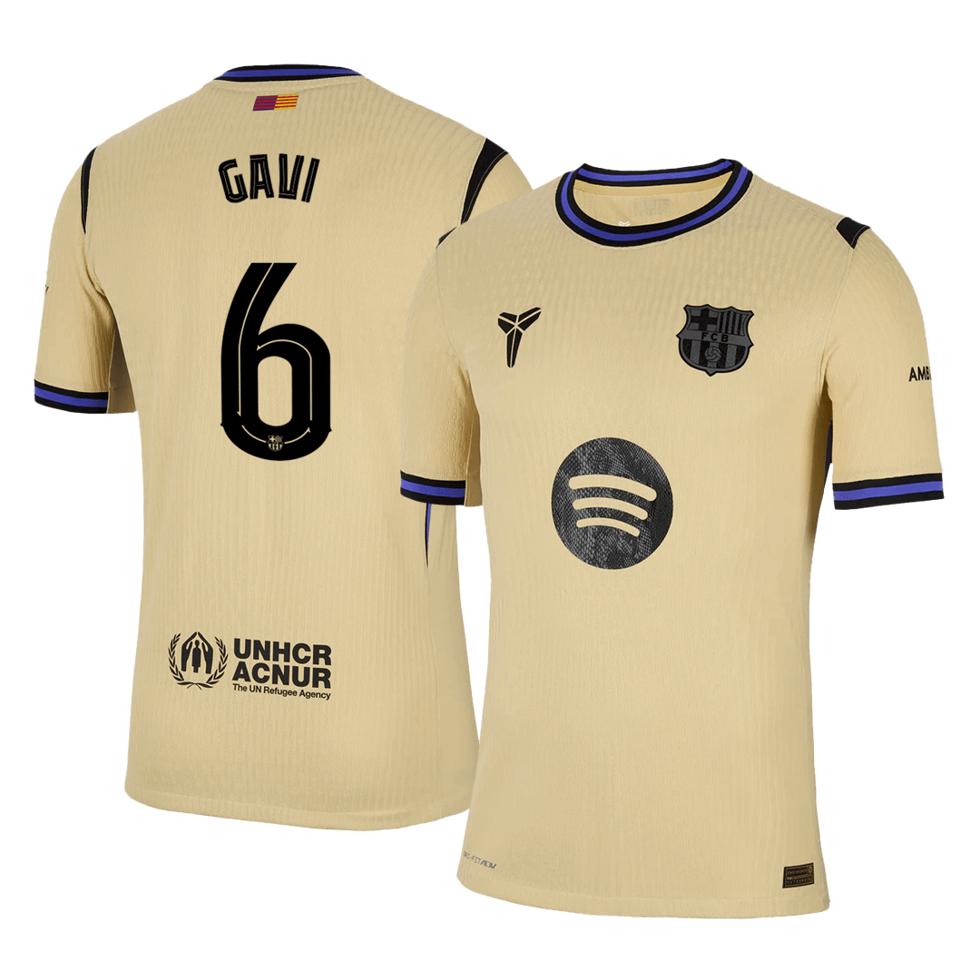 GAVI #6 Barcelona Away Match Jersey Player Version 2025/26 - UCL — Barcelona Player Version Player Jersey 2025/26