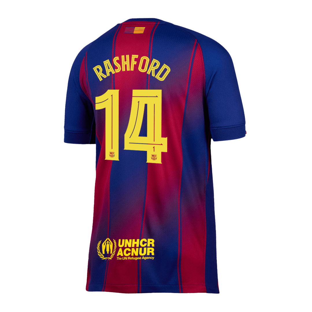 RASHFORD #14 Barcelona Home Jersey 2025/26 - UCL — Barcelona Fan Version Player Jersey 2025/26