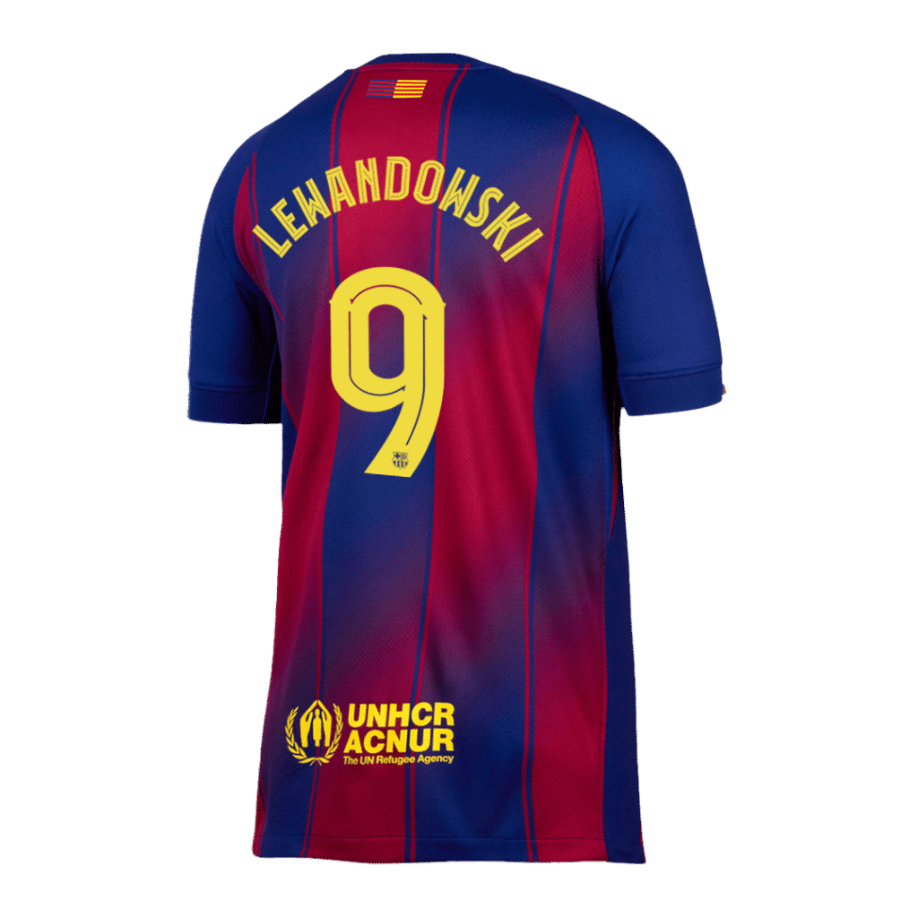 LEWANDOWSKI #9 Barcelona Home Jersey 2025/26 – UCL - Cancha Kits