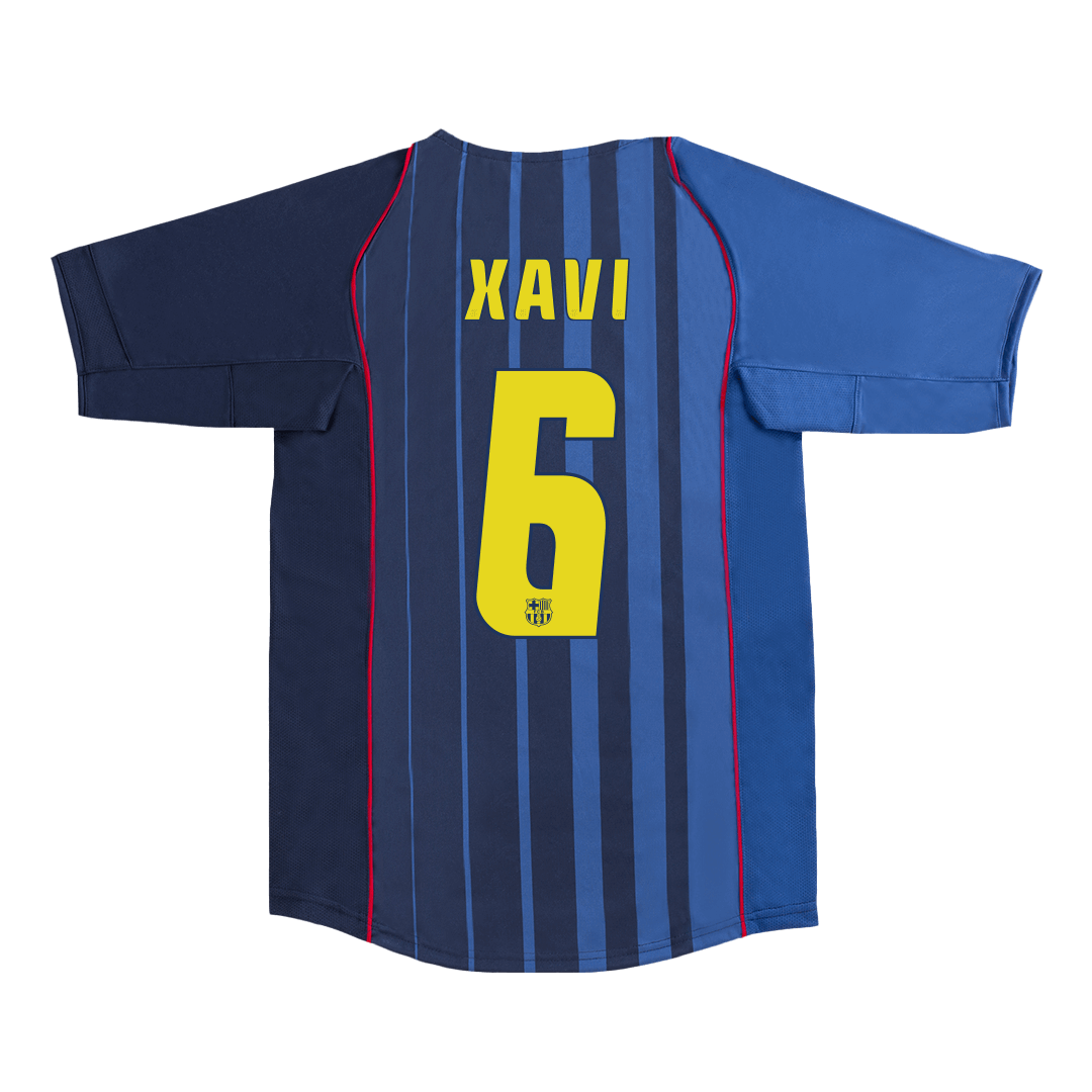 XAVI #6 Retro Barcelona Away Jersey 2004/05 — Barcelona Retro Player Jerseys 2004/05