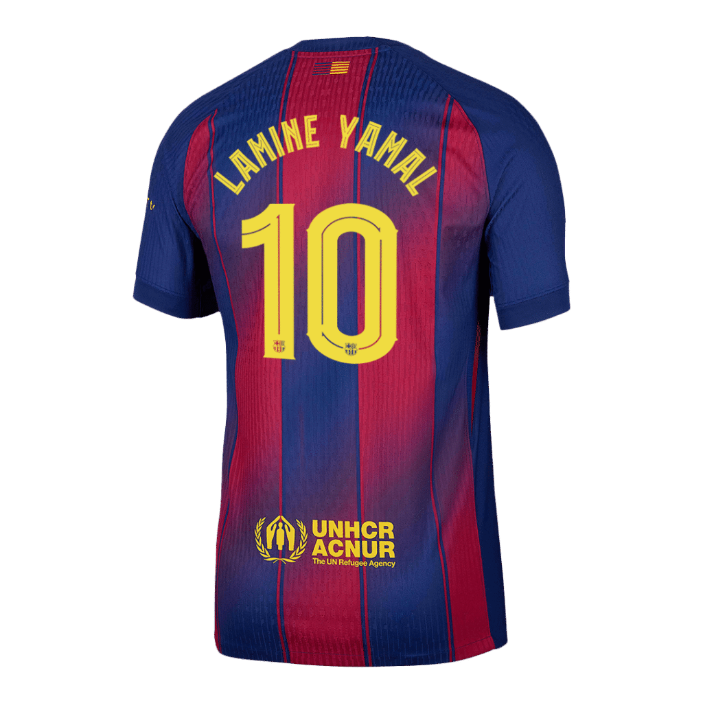 LAMINE YAMAL #10 Barcelona Home Match Jersey Player Version 2025/26 – UCL - Cancha Kits