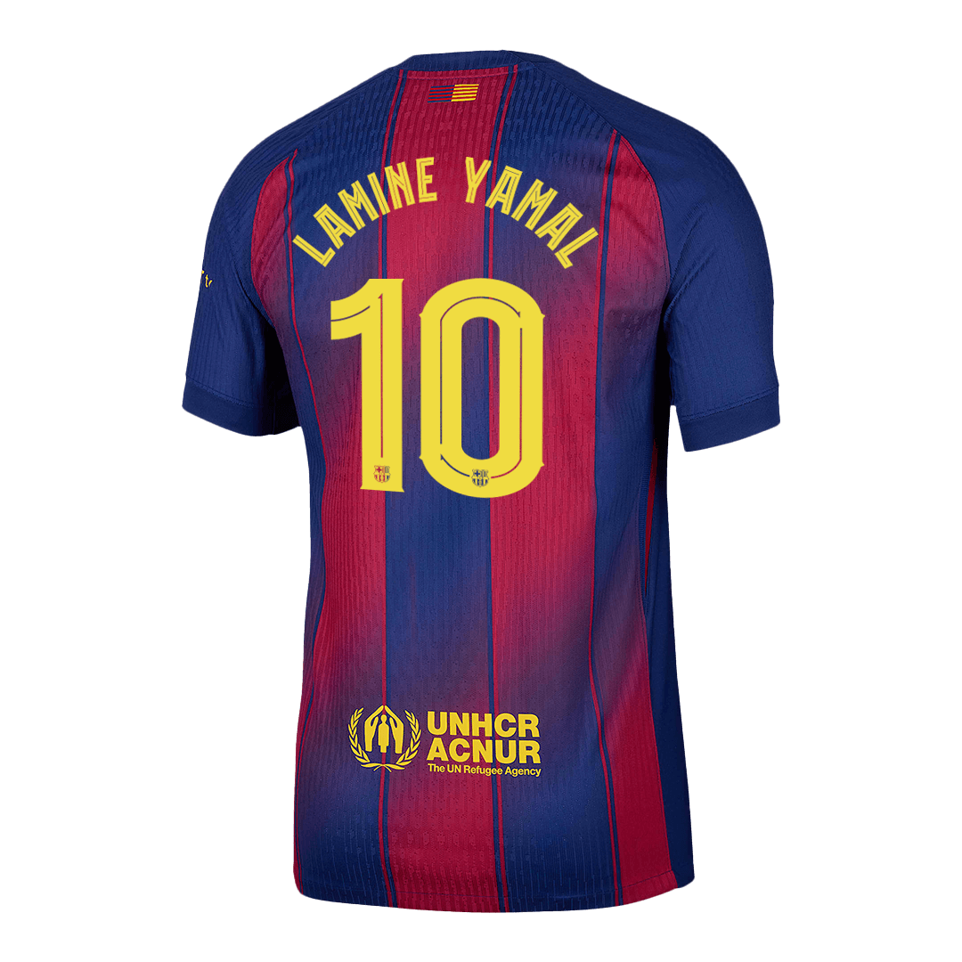 LAMINE YAMAL #10 Barcelona Home Match Jersey Player Version 2025/26 - UCL — Barcelona Player Version Player Jersey 2025/26