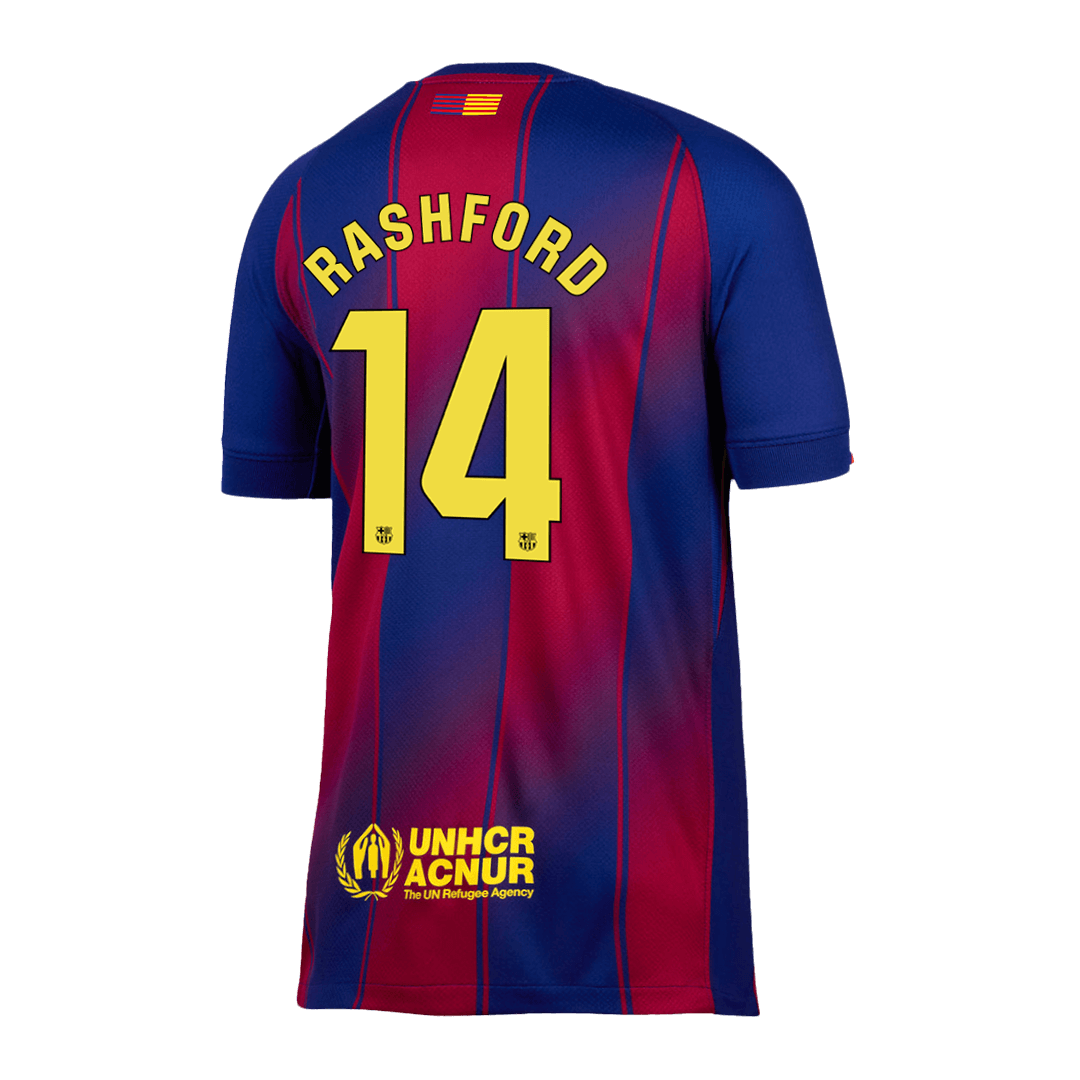 RASHFORD #14 Barcelona Home Jersey 2025/26 — Barcelona Fan Version Player Jersey 2025/26