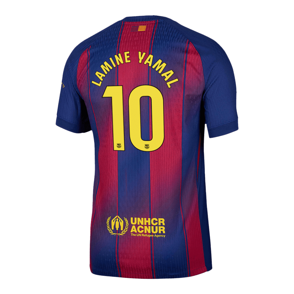 LAMINE YAMAL #10 Barcelona Home Match Jersey Player Version 2025/26 - Cancha Kits