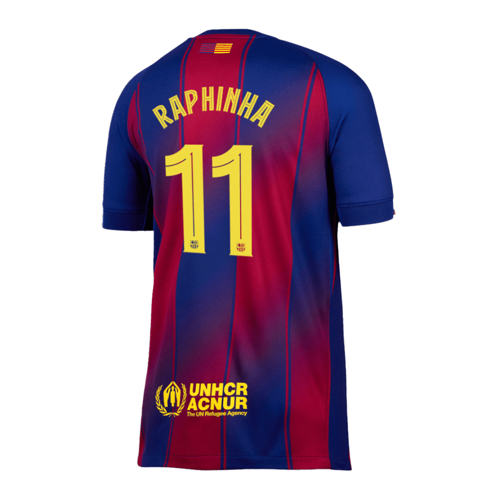 RAPHINHA #11 Barcelona Home Jersey 2025/26 – UCL - Cancha Kits