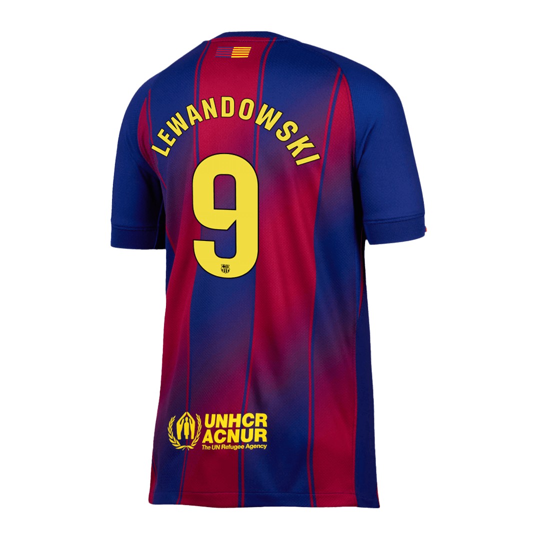 LEWANDOWSKI #9 Barcelona Home Jersey 2025/26 — Barcelona Fan Version Player Jersey 2025/26