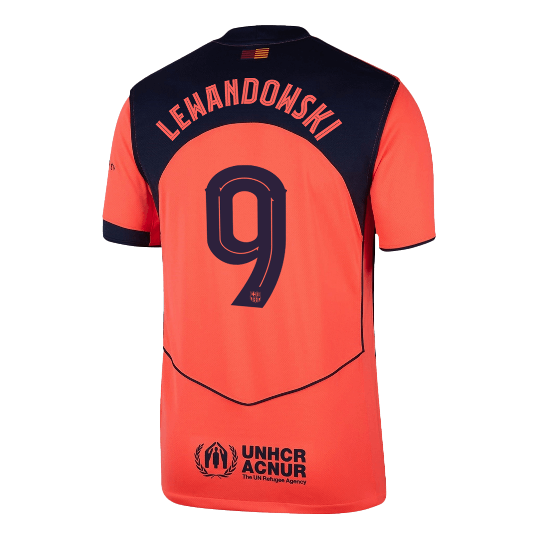 LEWANDOWSKI #9 Barcelona Third Jersey 2025/26 — Barcelona Fan Version Player Jersey 2025/26