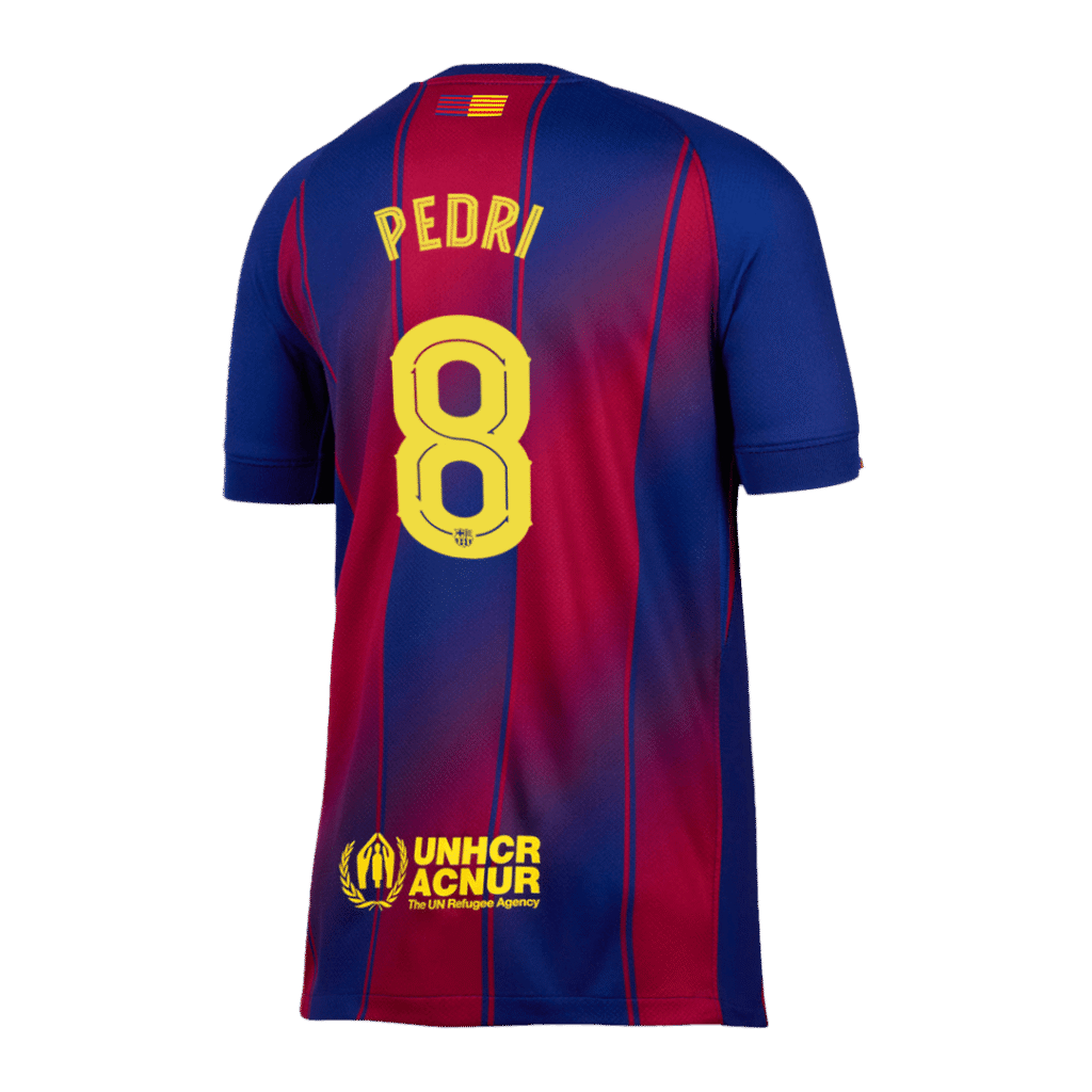 PEDRI #8 Barcelona Home Jersey 2025/26 – UCL - Cancha Kits