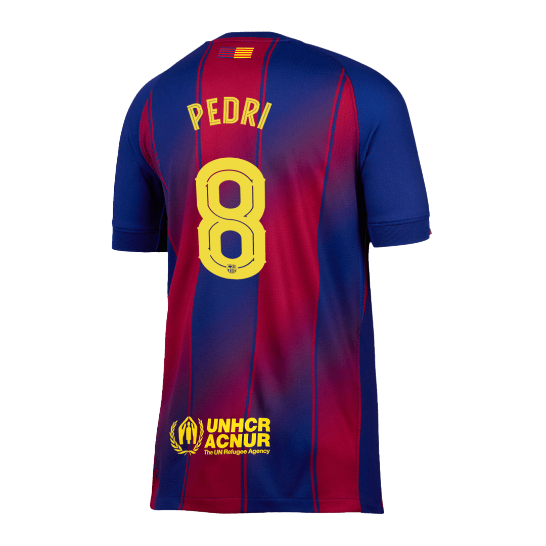 PEDRI #8 Barcelona Home Jersey 2025/26 - UCL — Barcelona Fan Version Player Jersey 2025/26