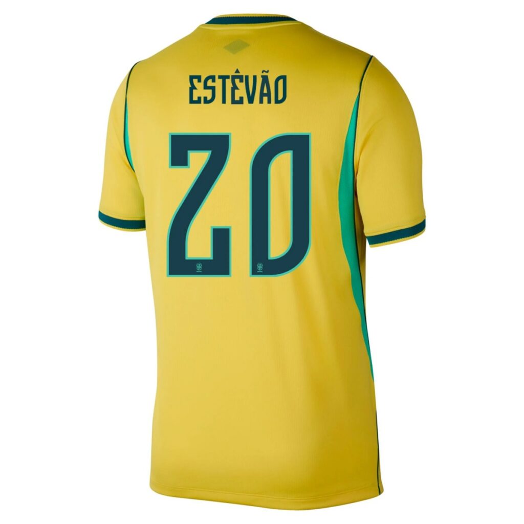 ESTÊVÃO #20 Brazil Home Jersey World Cup 2026 - Cancha Kits
