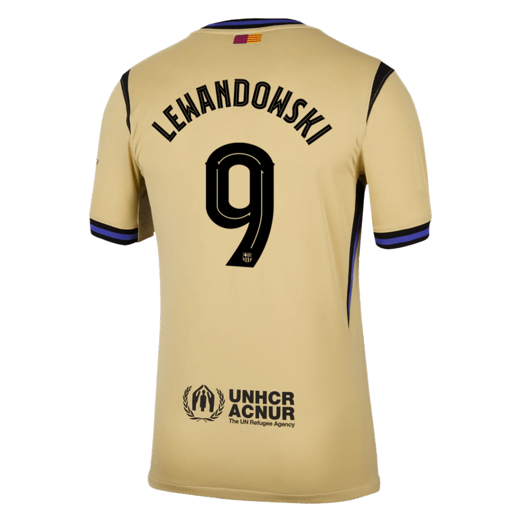 LEWANDOWSKI #9 Barcelona Away Jersey 2025/26 – UCL - Cancha Kits