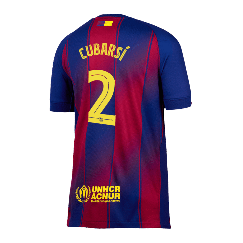 CUBARSÍ #2 Barcelona Home Jersey 2025/26 – UCL - Cancha Kits