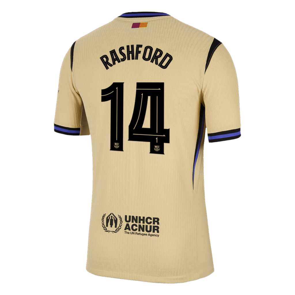 RASHFORD #14 Barcelona Away Match Jersey Player Version 2025/26 – UCL - Cancha Kits