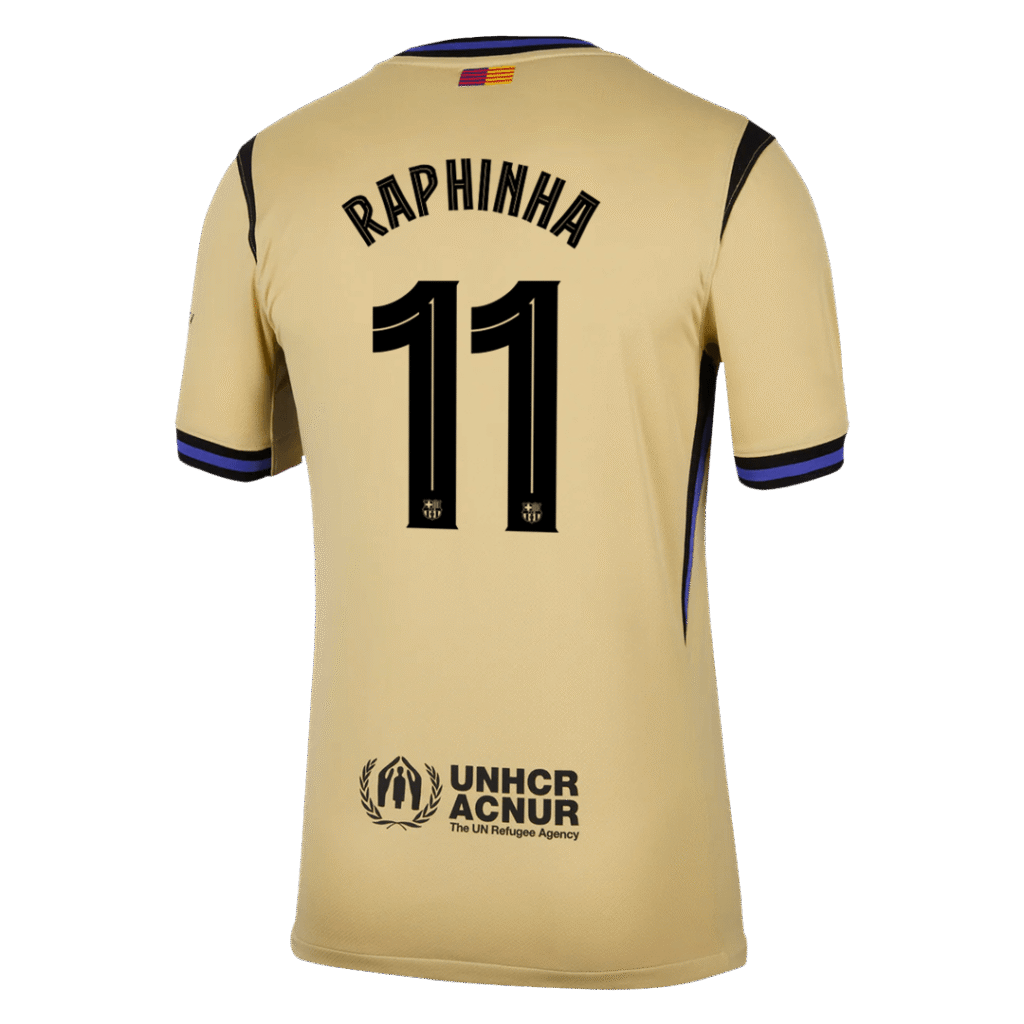RAPHINHA #11 Barcelona Away Jersey 2025/26 – UCL - Cancha Kits