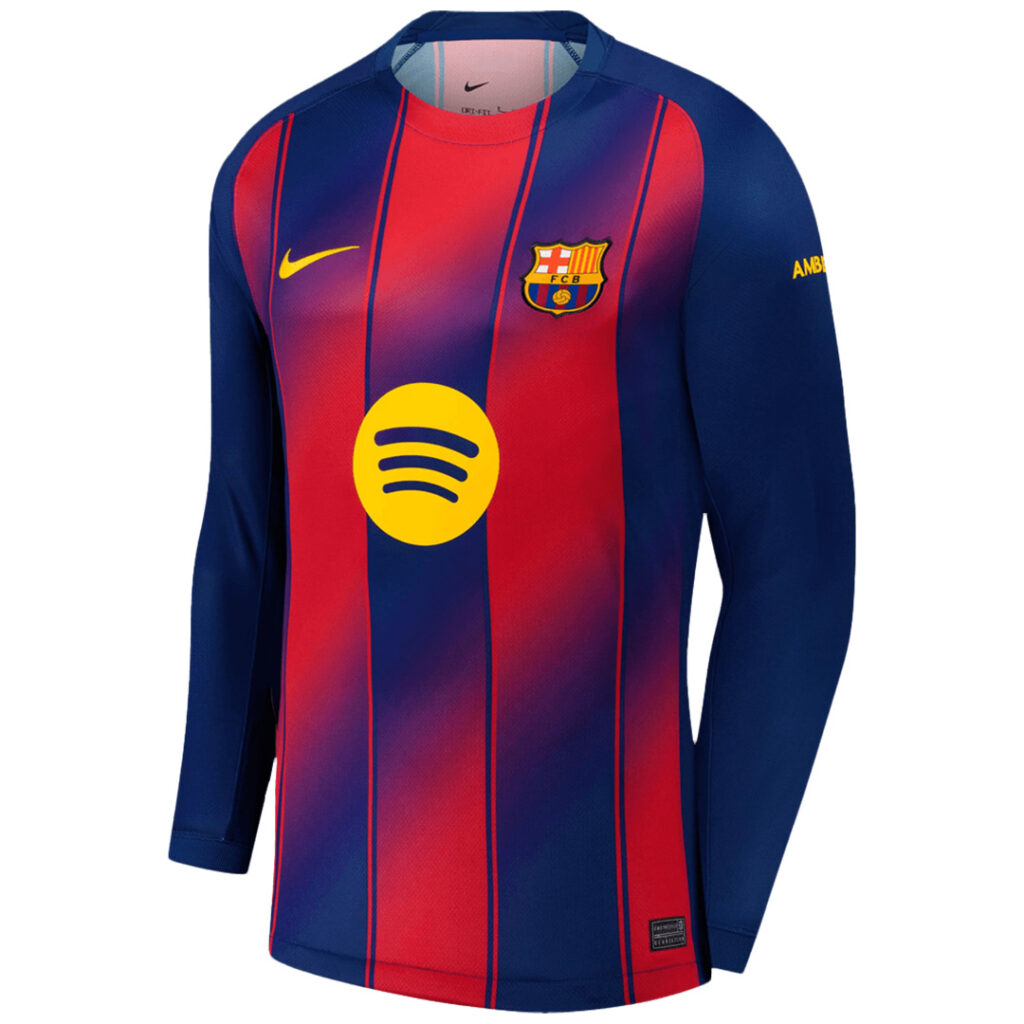 Barcelona Home Long Sleeve Jersey 2025/26 - Cancha Kits