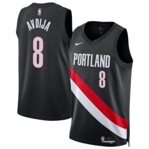 Unisex Portland Trail Blazers AVDIJA #8 Black Swingman Jersey 2025/26 - Icon Edition - Cancha Kits