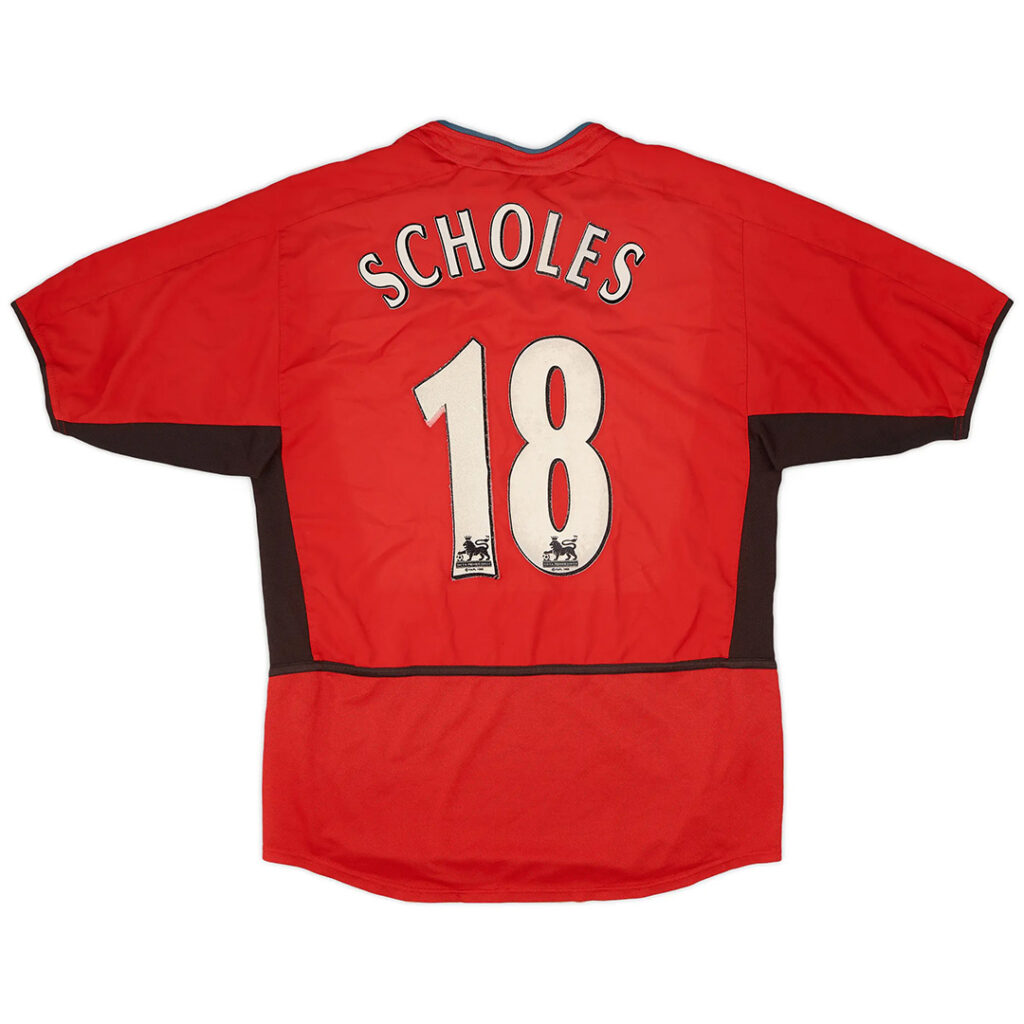 Scholes #18 Retro Manchester United Home Jersey 2002/04 - Cancha Kits