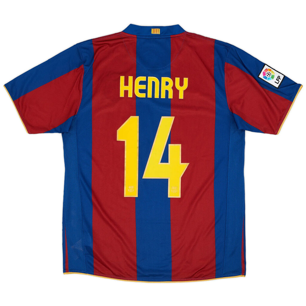 Henry #14 Retro Barcelona Home Jersey 50-Years Anniversary 2007/08 - Cancha Kits