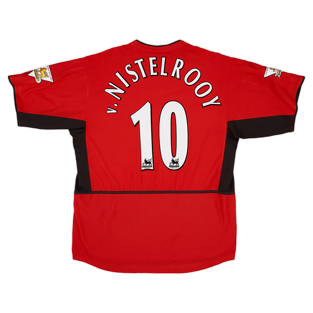 v.Nistelrooy #10 Retro Manchester United Home Jersey 2002/04 — Manchester United Retro Player Jerseys 2002/04